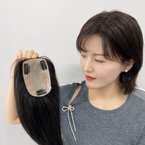 U-type super simulation real hair replacement film middle-aged and elderly mother wig real hair silk delivery needle process