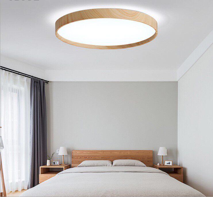 National Nordic minimalist bedroom ceiling lamp Home Thin Bedroom Book Room Suction Top Light Fixtures