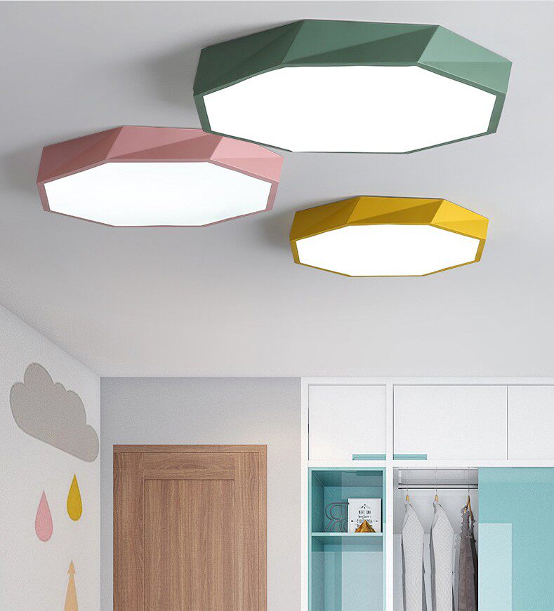 Chongqing Main City Package Installation Bedroom Ceiling Lamp Minimalist Modern Creativity Twist Nordic Macaron Bookhouse Lamps