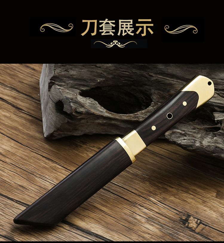 Wolf Tritium Pocket Knife Portable Sharp Dao Tự vệ Vũ khí Lạnh Dao quân sự Kiếm ngoài trời Sinh tồn ngoài trời Lưỡi thẳng - Công cụ Knift / công cụ đa mục đích