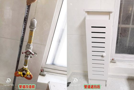 Water pipe pipe box switch valve box water meter cover box kitchen bathroom pipe valve hole cover customization