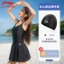 Áo tắm nữ Li Ning váy một mảnh mới 2024 dành cho những cô nàng hơi mập để che đi da thịt trông thon gọn, đồ bơi chuyên nghiệp và cao cấp bộ đồ bơi nữ bikini 2 mảnh 