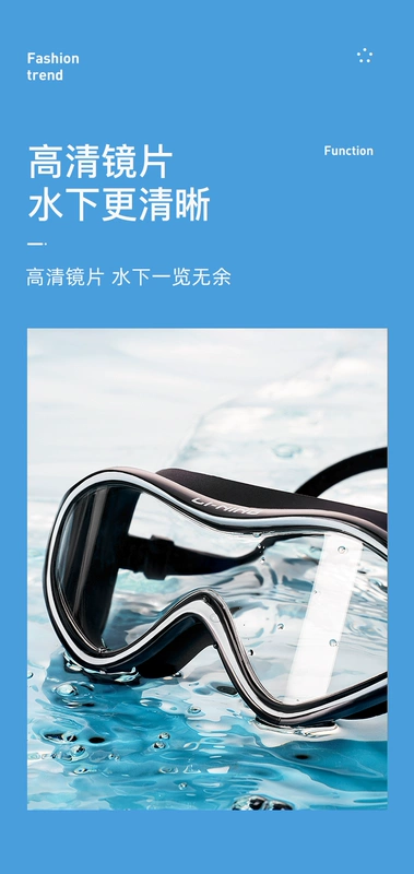 kính bơi xịn Kính bơi độ phân giải cao Li-Ning cho nam và nữ, kính chống nước và chống sương mù cho người lớn, thiết bị lặn khung lớn chuyên nghiệp  decathlon kính bơi