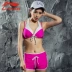 Li Ning Bikini ba mảnh áo tắm nước nóng mùa xuân phù hợp với nữ cảm giác chia nhỏ quần lót ngực nhỏ tập hợp đồ bơi Bộ đồ bơi hai mảnh