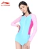 Li Ning chuyên nghiệp đồ bơi nữ tam giác Xiêm che bụng gợi cảm ngực nhỏ ngực nhỏ tập ngực lớn áo tắm nước nóng mùa xuân - Bộ đồ bơi One Piece bikini một mảnh khoét eo Bộ đồ bơi One Piece