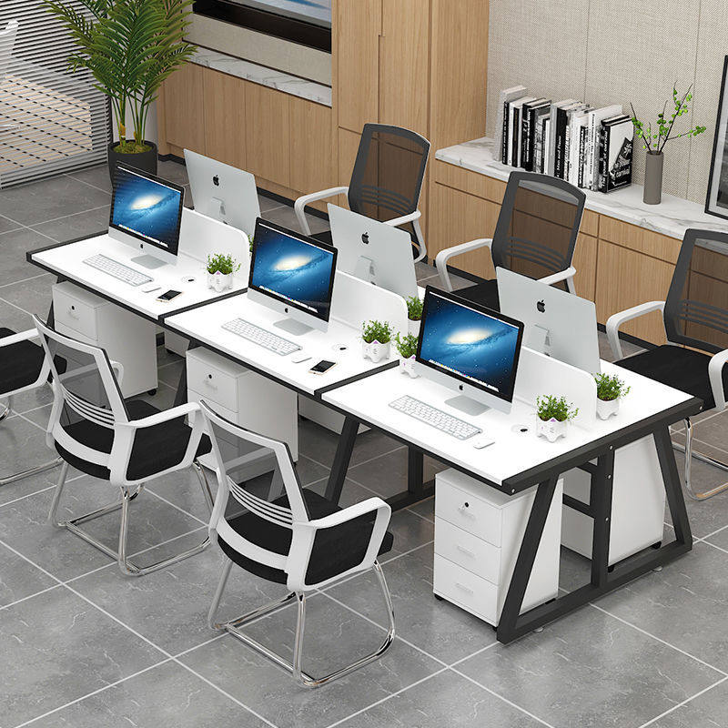 Staff Desk Computer Desk 2 4 6 8 People with staff Table Screen Screen Partition Booth work table and chairs Combined-Taobao