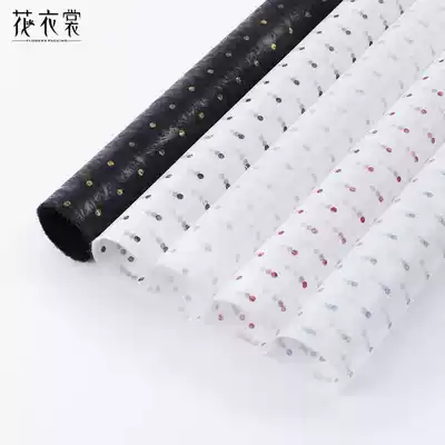 Flower clothes marshmallow flower wrapping paper solid color polka dot waterproof inner inch paper Shunfeng floral packaging materials