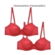 [2 miếng] Đồ lót trơn đơn giản của cô Fendi Shi trong chiếc cốc dày trên bộ sưu tập áo ngực liền mạch quần lọt khe 