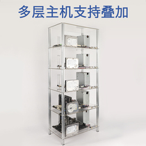 Multilayer superimposed studio repair host frame Desktop open acrylic computer case convenient maintenance