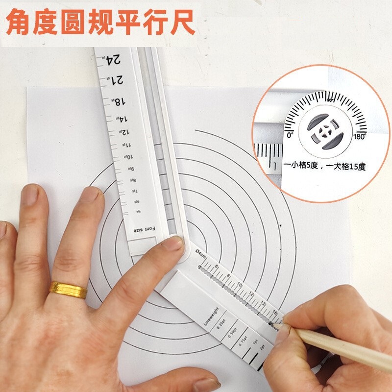 Multifunctional Drawing Ruler Mandala Zentangle Compass for Drawing Circles, Arcs, and Parallel Lines 30cm Long Folding Geometric Ruler Multifunctional Drawing Ruler Mandala Zentangle Compass for Drawing Circles, Arcs, and Parallel Lines 30cm Long Folding Geometric Ruler