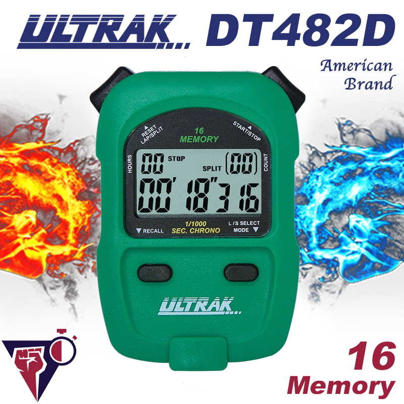 ULTRAK Osek American DT482D single row 16 memory stopwatch training coach referee sports track and field