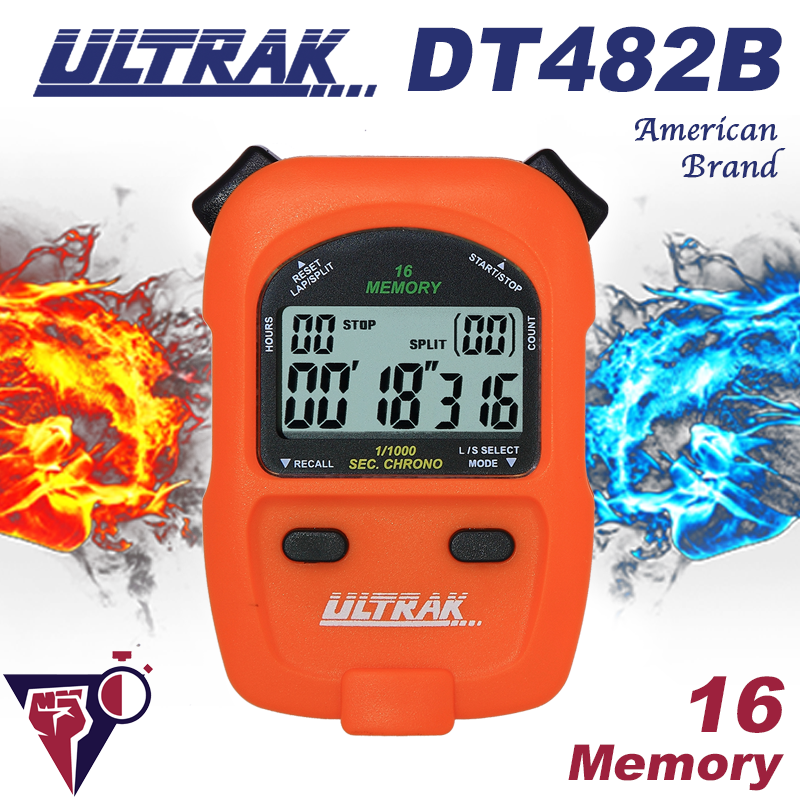 ULTRAK American DT482B single row 16 memory stopwatch training coach referee sports track and field