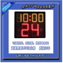 Basketball game 24 second timer 24 seconds 14 seconds time countdown one side three sides four sides large size