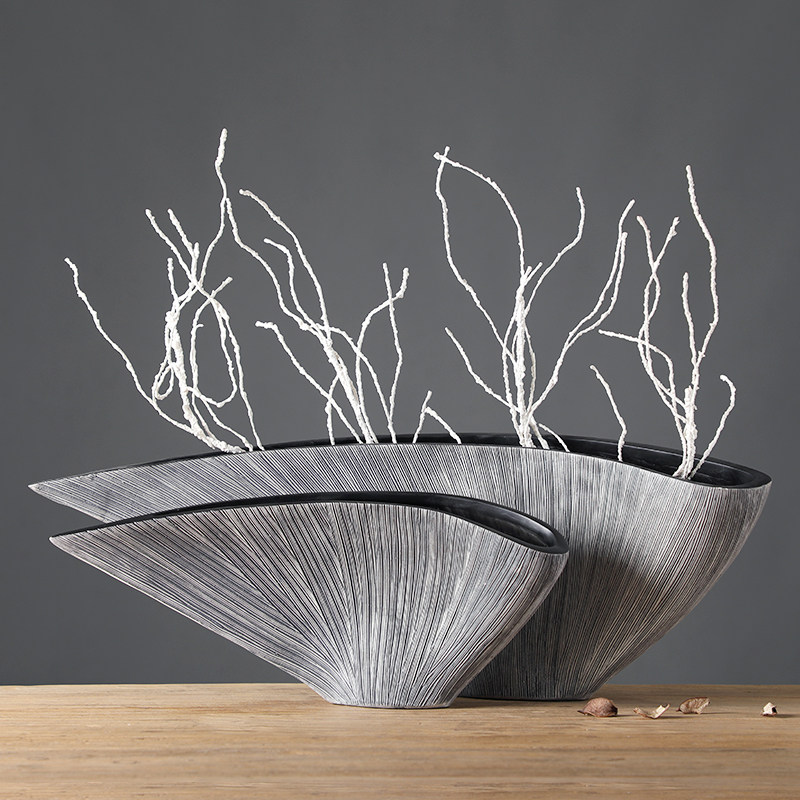 High-end art vase decorations pendulum pieces light extravagant upscale modern minimalist living-room TV cabinet Xuanguan Home Residence Ornaments