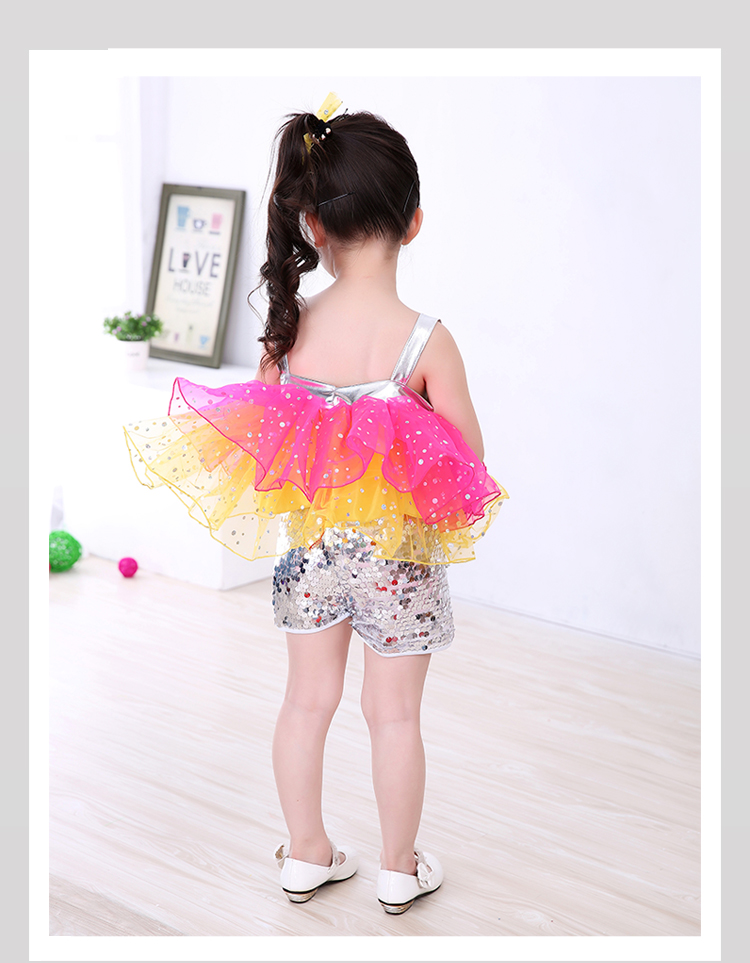 Trẻ em ngày trẻ em trang phục bàn tính tưởng tượng mẫu giáo múa váy sequined tutu váy trang phục biểu diễn quần áo trẻ con