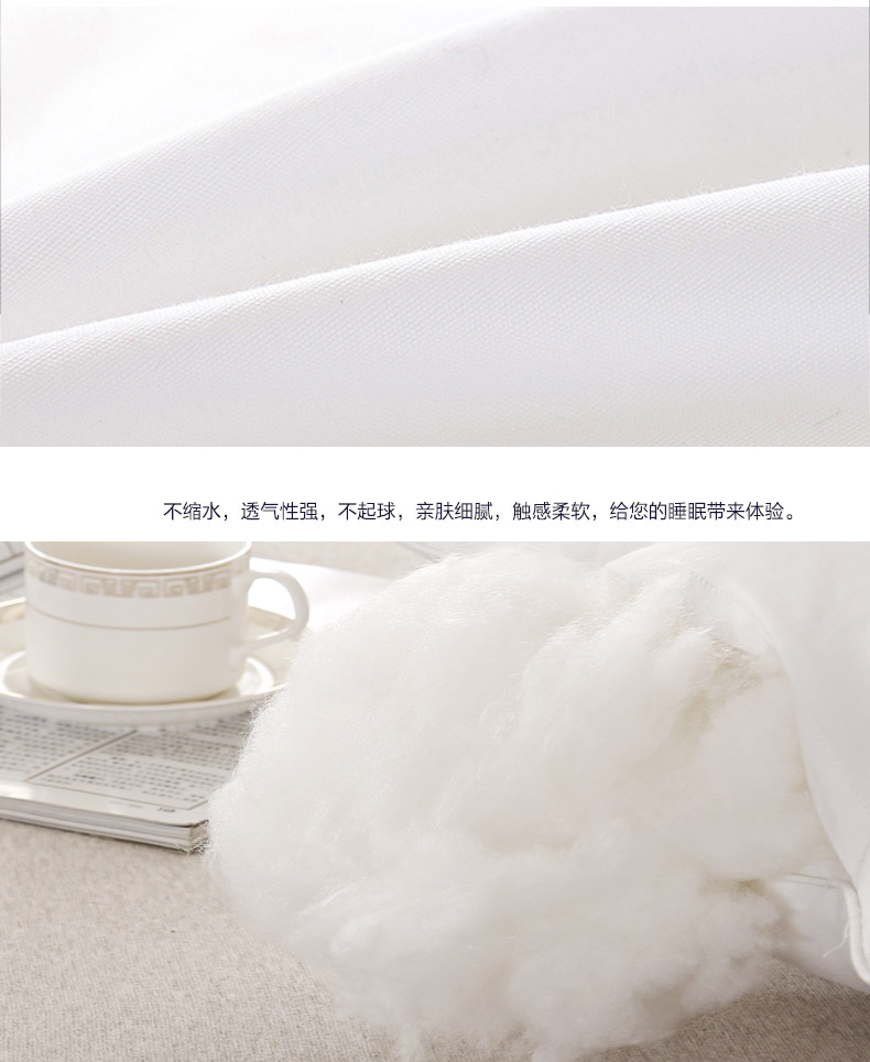Gối bông kháng khuẩn và chống mite lõi dành cho người lớn đích thực lông nhung gối cổ sinh viên gối tựa lưng