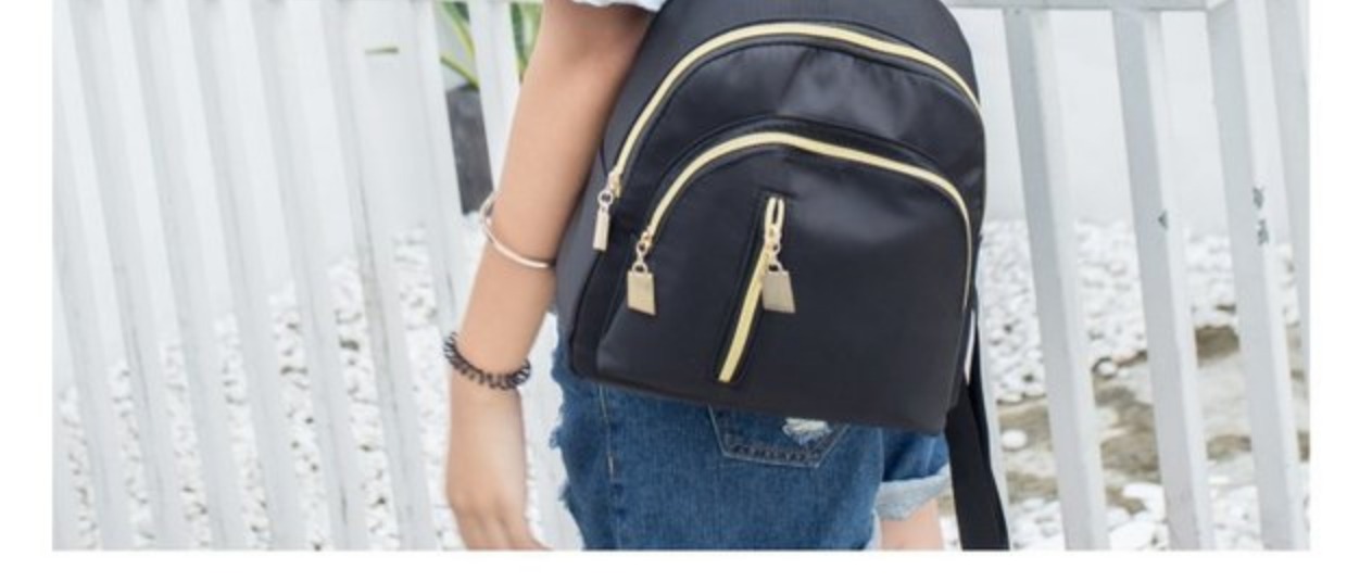 Ba lô túi xách Hàn Quốc phiên bản thời trang mini hoang dã 2018 mới wave Oxford vải canvas nữ ba lô balo nữ cá tính