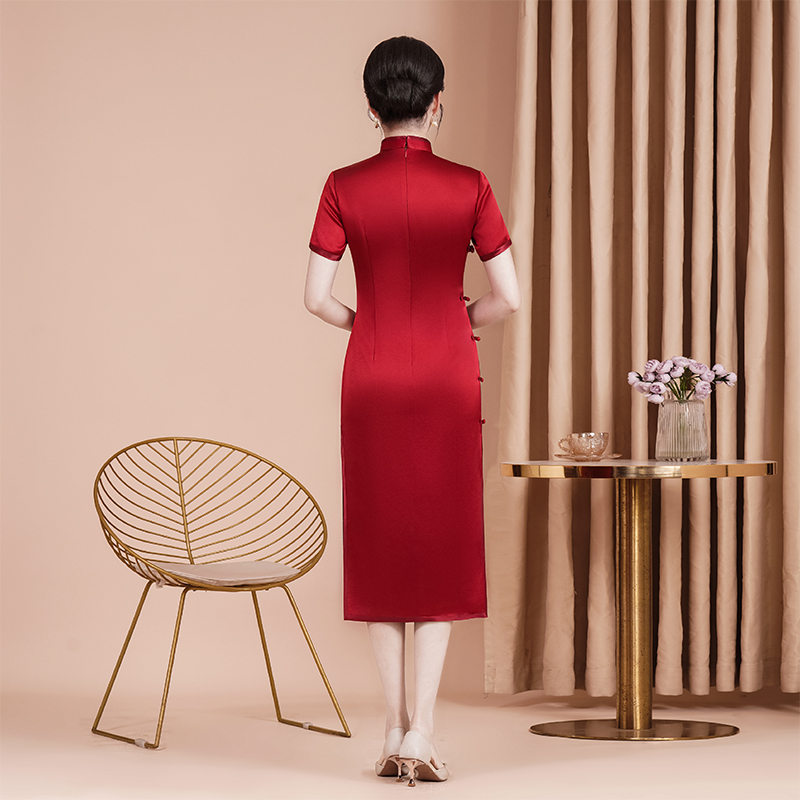 Spring elite cheongsam, summer mom wedding dress, 2024 years Spring elite cheongsam, summer mom wedding dress, 2024 years