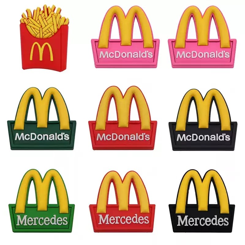 Автомобиль McDonald's M модификация логотипа заднего хвоста M стандартный логотип автомобиля словесная этикетка словесная этикетка автомобильная наклейка забавная индивидуальность буквенное украшение наклейки