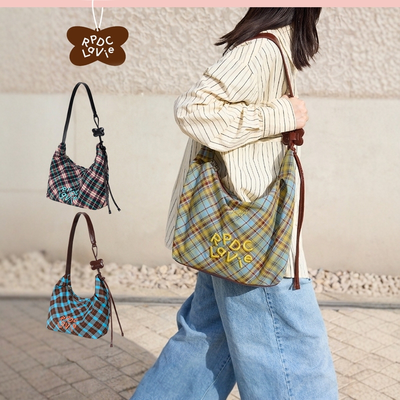 Rpdclavie'Street Plaid' Butterfly Check Crossbody Sailing Bag Adjustable Commuter Bag