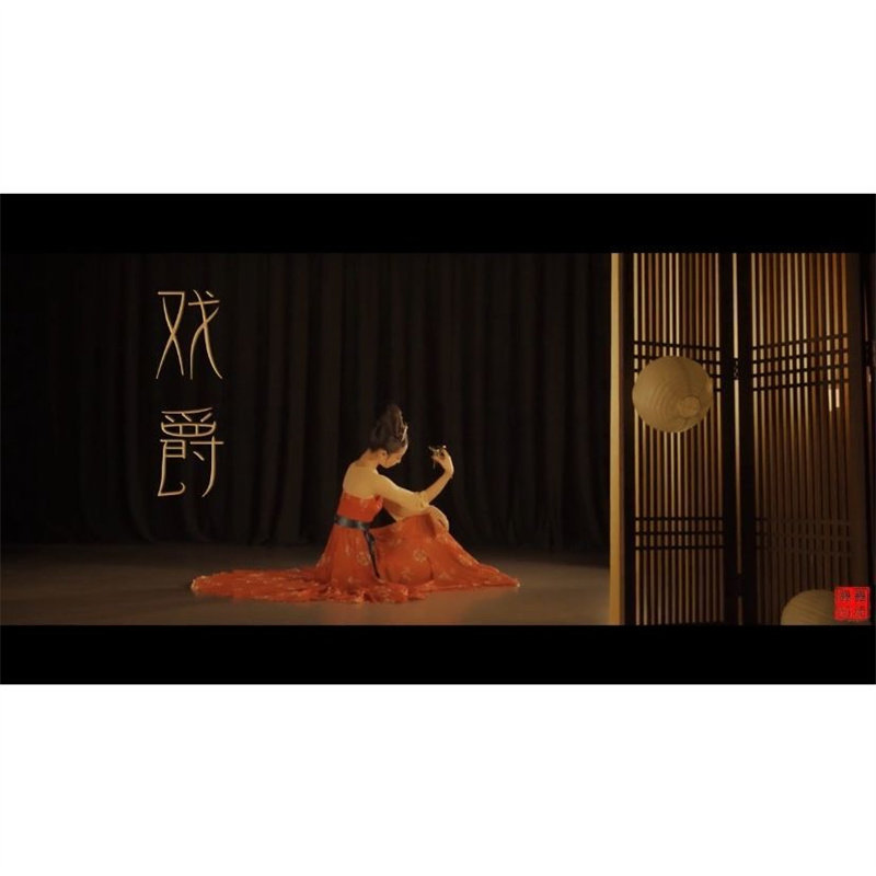 китайский костюм 古典舞演出服女现代飘逸中国风连衣裙新款大气开场舞蹈服装大摆裙