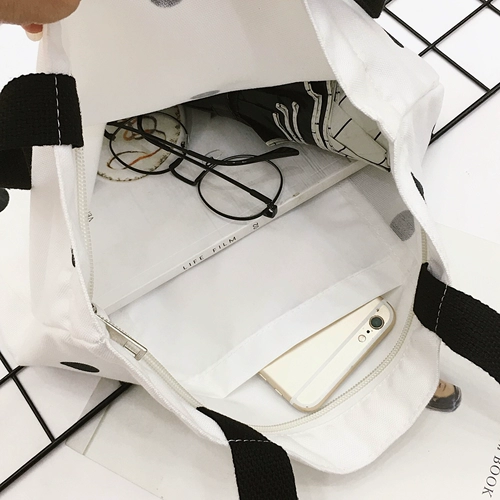 Милая свежая сумка на одно плечо, портативный шоппер, вместительный и большой школьный рюкзак