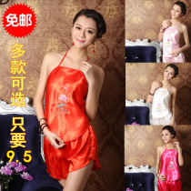 Fun belly style pajamas ladies sexy adult set underwear extreme temptation Sao ancient court classical red belly pocket