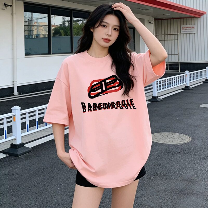 BAREUICGOIE官方联名重磅230g纯棉T恤男女款情侣短袖