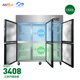tủ lạnh mini trữ sữa cho bé JinBest Crystal Thương mại Tủ lạnh dọc Sáu cửa Nhà hàng Nhà hàng Khách sạn Nhiệt độ gấp đôi Tủ đông Tủ lạnh - Tủ đông tủ lạnh sanaky 2 ngăn