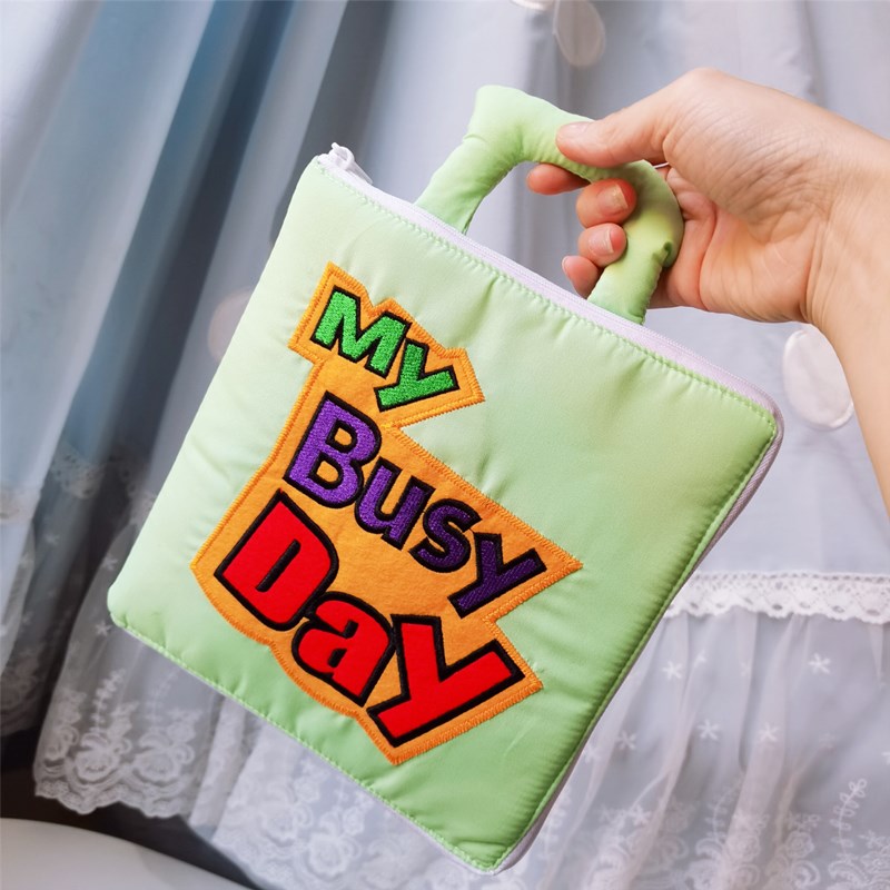 Infant Early Education Cubicle Books Multi-functional Monzi's storybook tearing up with a hands-on puzzle cloth book