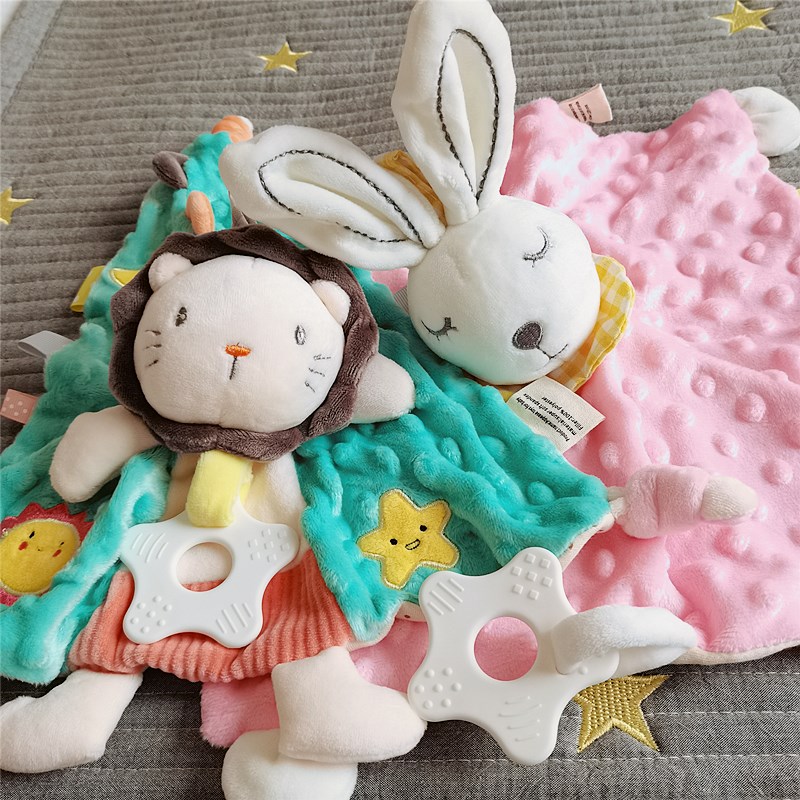 Baby baby soothing towel Entrance Bean Bean Labels Appeasement Doll Cute Paparazzi Companion Sleeping Doll Toy