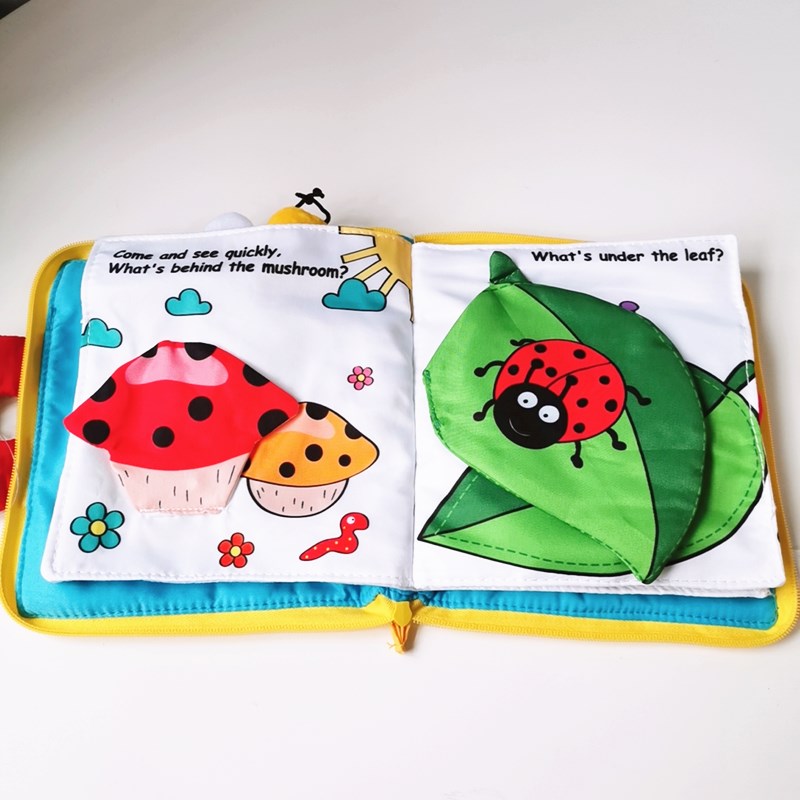 Multi-functional baby 3D three-dimensional cloth book baby early education puzzle tear cloth book 0-3 years old 6-12 months toys