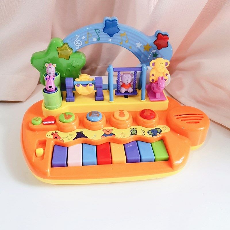 Children's electronic violin toy baby emulated piano small animal turning multiple musical instruments sound to play