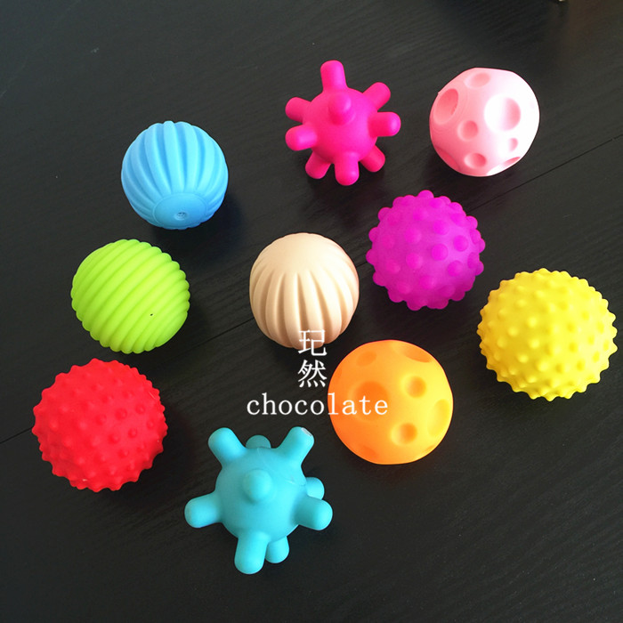 Baby Puzzle Ball Baby Enlightenment Early Education Toys Perception Variable Spherical Combined Soft Rubber Ball