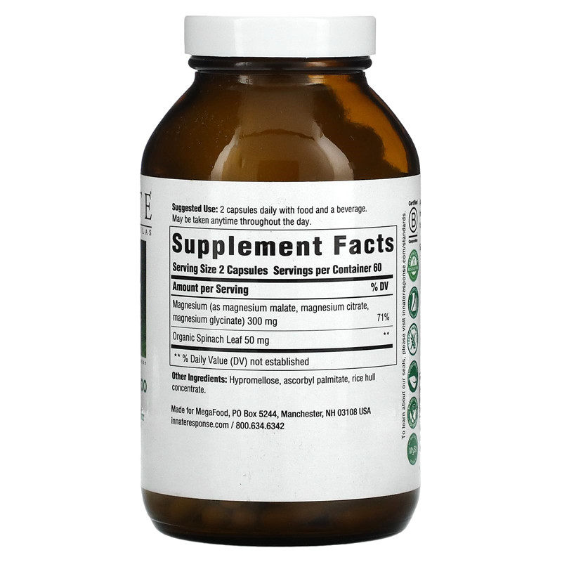 美国Innate Magnesium镁300胶囊含苹果酸镁柠檬酸镁甘氨酸镁120粒有何特别功效？适合哪些人群服用？-镁-淘宝好物网