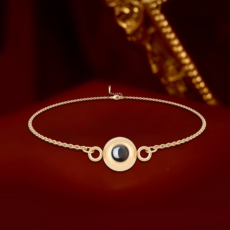 Micro-Carving Nano Projection Stone 100 Languages Projection I Love You Bracelet Photo Customization