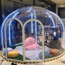 Starry sky bubble house tent Net celebrity photo punch-in arrangement Event props Shopping mall Meichen exhibition pin transparent tent