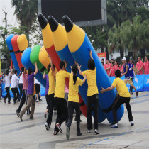 Inflatable sports games props Hercules pencil net drill fish Yuelong portal outside the game school expansion equipment Gas mold