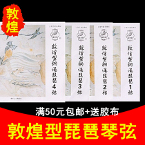 Dunhuang type steel rope pipa string adult test children beginner universal pipa piano string No. 1 2 string Dunhuang card