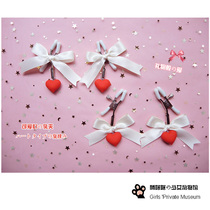 Quietly Mimi original cute little fairy white bow love breast clip sm tune alternative sex gift