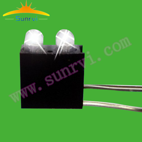 Square 2 holes LED spacer column square 2-hole column right angle LED interval rubber column LED upright lamppost