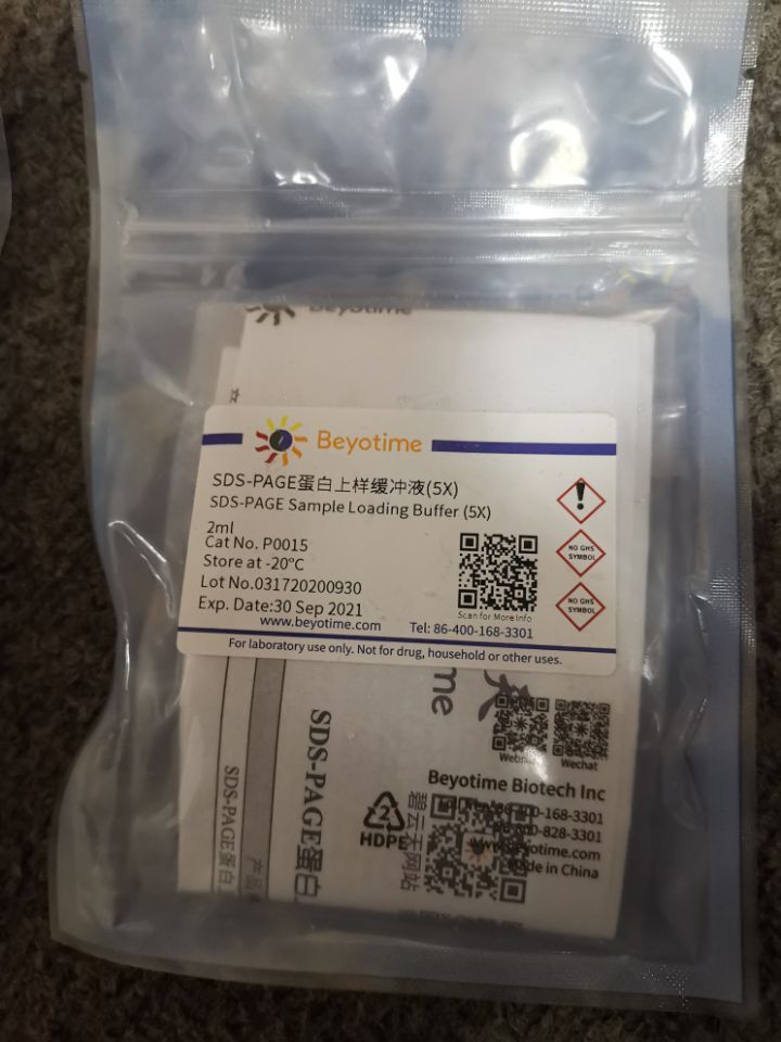 碧云天 SDS-PAGE蛋白上样缓冲液5x P0015