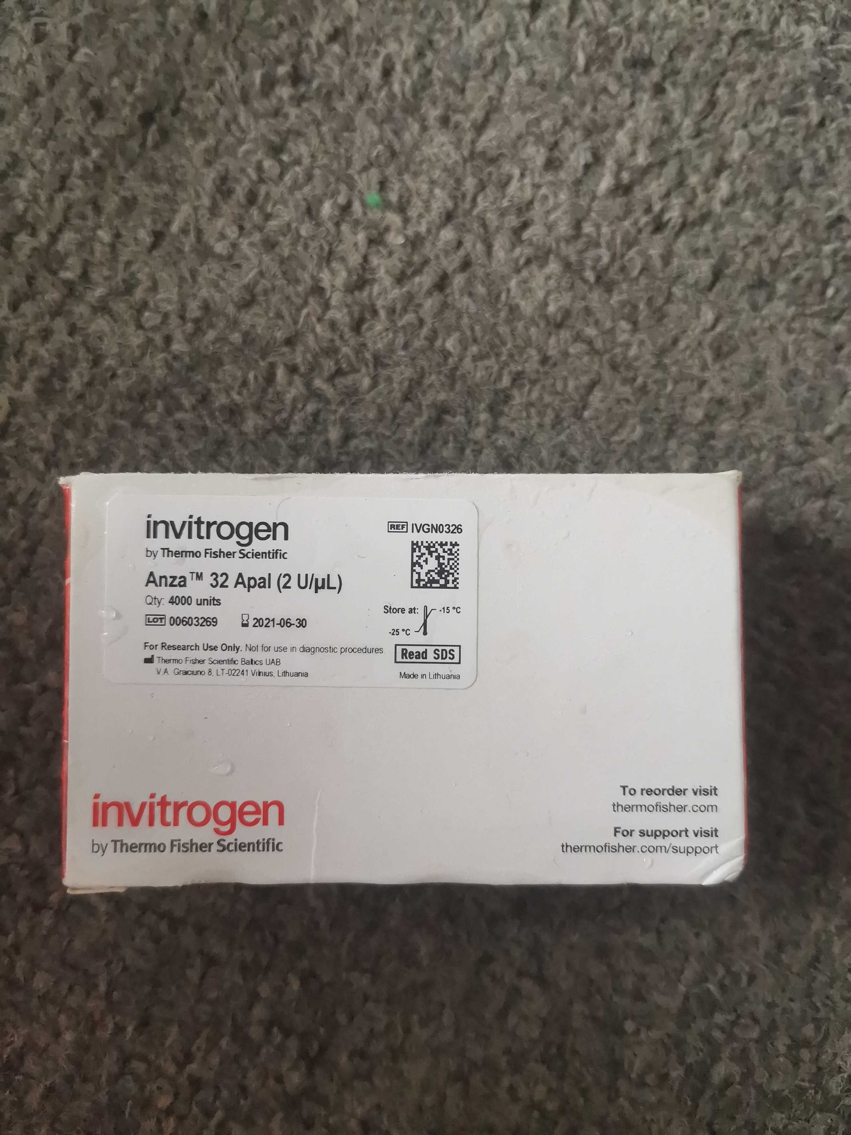 THERMO Invitrogen? Anza? 32 ApaI IVGN0326