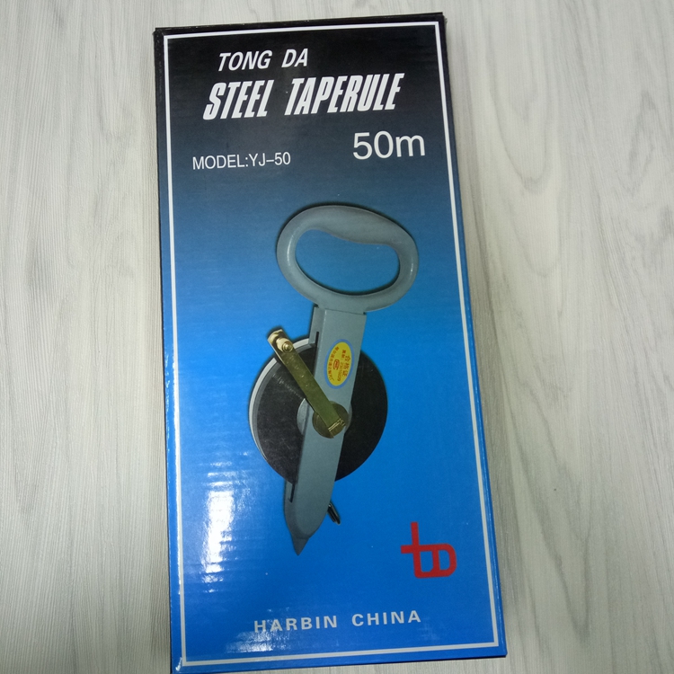 Harbin Tongda card 50 m measuring tape 50m steel measuring tape holder is durable