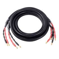 TAULSSEN Amoy sound S4 fever speaker cable hifi pure copper audio cable banana head cable core 4*2 5 square