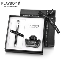 Playboy adult pen male lady business office gift box teacher set pen pure black name ink