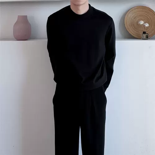 Демисезонный дизайнерский универсальный приятный телу двусторонний бархатный удерживающий тепло лонгслив, футболка, круглый воротник