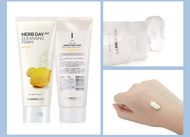 诗 The Face Shop Aloe Vera Cherry Lemon Mung Bean Peach Cleansing Cream Cleanser Set sữa rửa mặt cho học sinh
