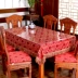 Zhuyue Pavilion Mahogany Brocade Table Table Wedding Table Table Bàn ăn Bàn vải Ghế đệm Trung Quốc Solid Solid Wood HM tấm trải bàn ăn khăn trải bàn in hình Khăn trải bàn