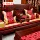 Đồ nội thất bằng gỗ gụ sofa đệm người Trung Quốc chống lại -skid -off Rửa đệm mới Trung Quốc Đệm gỗ rắn đặc tùy chỉnh bìa dày khăn trải bàn thổ cẩm mẫu khăn trải bàn tròn đẹp